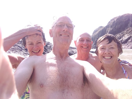 After a cold but memorable swim in one Martyns favourite places, Kynance Cove.