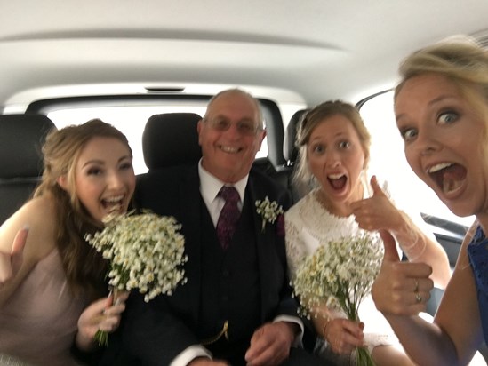 Wedding Car Selfie! 