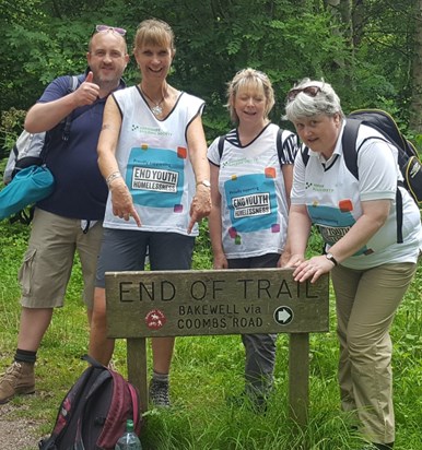 Charity walk with myself, Adey and Lynne