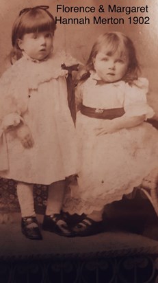 Florence and Margaret Hannah Merton born 1899/1900