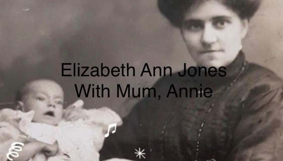 Mum with her grandmother Elizabeth Ann Jones