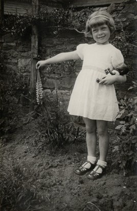 Audrey in the garden