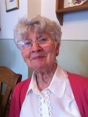 Marian on her 80th birthday