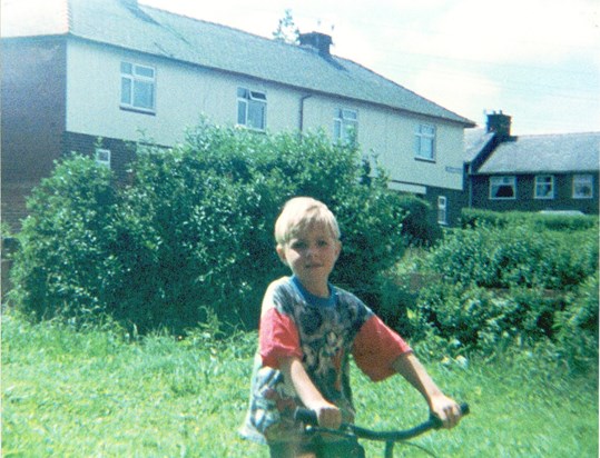 Tom on His Bike