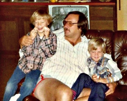 With young Matt and Eric, 1980-ish