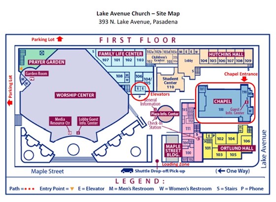 Lake Avenue Church Site Map
