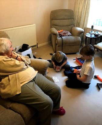 Irene with her grandsons