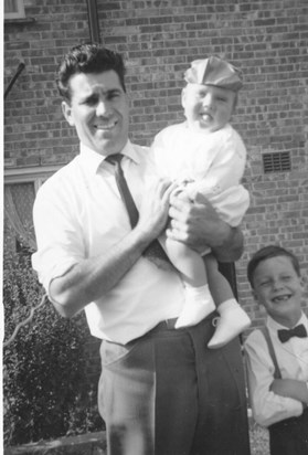 1963 Del, Gary & Kev, Gary's Christening001
