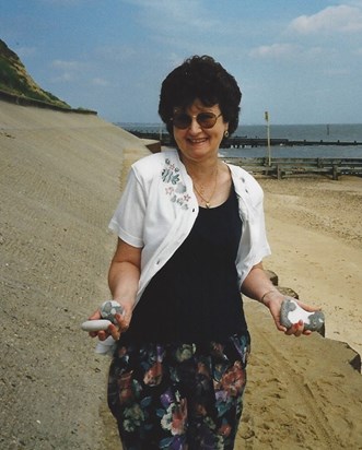Sheila on Corton beach