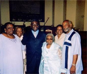 Carletta, Charlotte, Curtis, Grand, Dorothy, & Bobby - Her and Her Silbings on Grand's Birthday