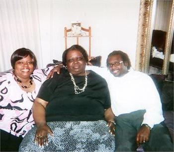 Carletta with her in-law children - Ebony & LaVell