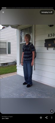 Taylor's first day of high school.
