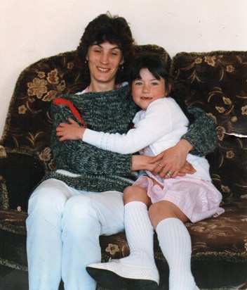 my mum and when i was a little girl