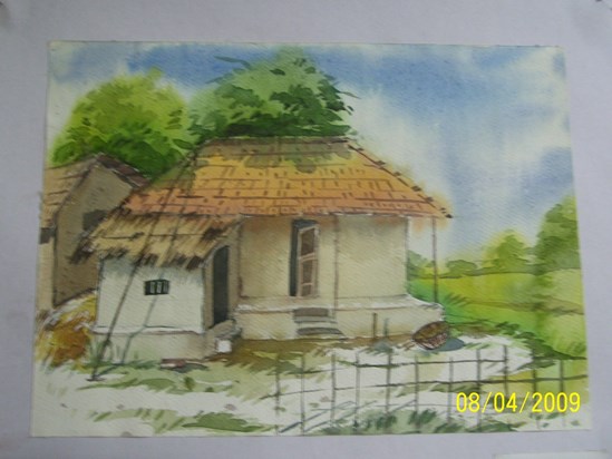 A village hut