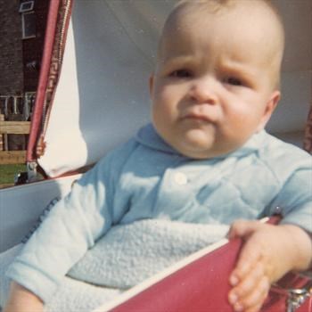 September - 1972 Paul in his pram, six months old