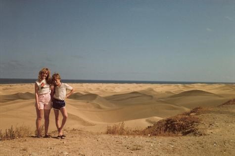 Paul & Karin on the sand dunes
