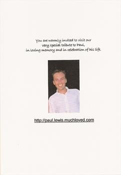 An invitation to visit our very special tribute to Paul