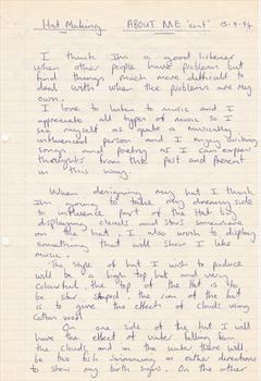 September 1994 - Paul's college assignment (page 2)