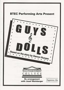 'Guys & Dolls'   Waltham Forest College   March 1995