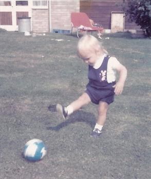 1973   Paul's early football skills