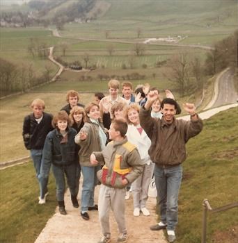 May 1986 - Paul leads the way, Peak District - Away 'weekender'