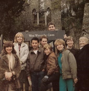 November 1985 - Visit to West Wycombe Caves -  Away 'weekender'