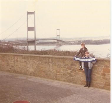 January 1984 - Paul and Tracey at the Severn Bridge