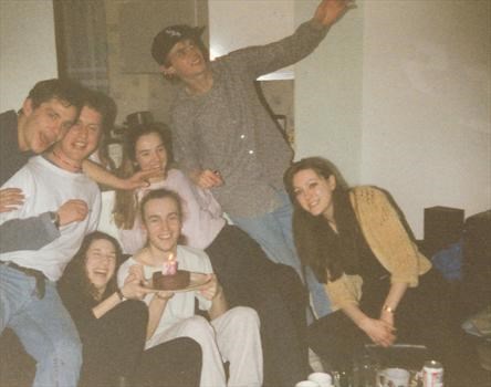 18th March 1993 - Paul's 21st birthday, celebrating with friends