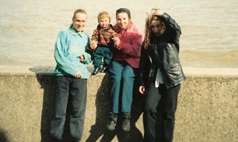 11th April 1993 - Luey's son Ben's 1st birthday, on the seafront at Clacton on Sea