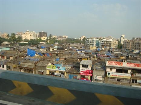 Dharavi slum in the heart of Mumbai covers less than a square mile and houses up to a million people
