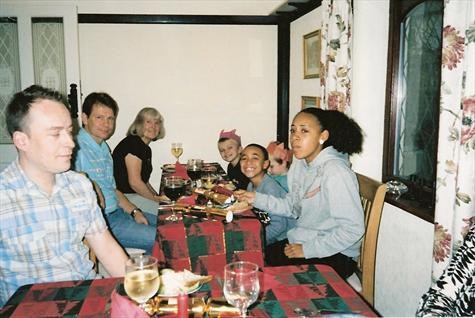 Christmas Day 2007 at sister Tracey's house in Clacton