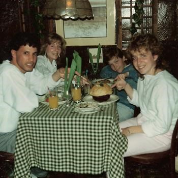 April 1985 - Dinner at the hotel - Away 'weekender'