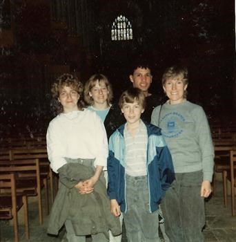 April 1985 - Inside Winchester Cathedral - Away 'weekender'