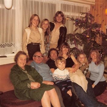 Christmas Day 1978 - Paul sitting on his grandad's knee