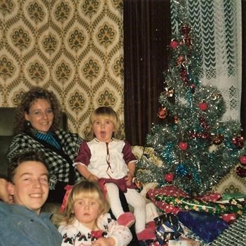 Christmas Day 1986 - Paul and Nicola with cousins Zoe and Carly