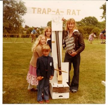 August 1978 - Paul with Tracey, Nicola and Uncle Kevin at Great Holland Village Fete