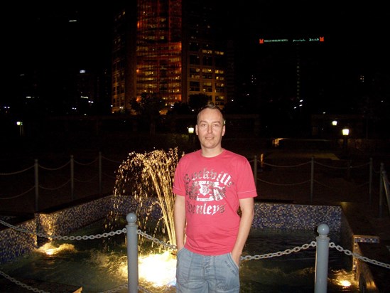 Paul on holiday in Abu Dhabi - February 2008