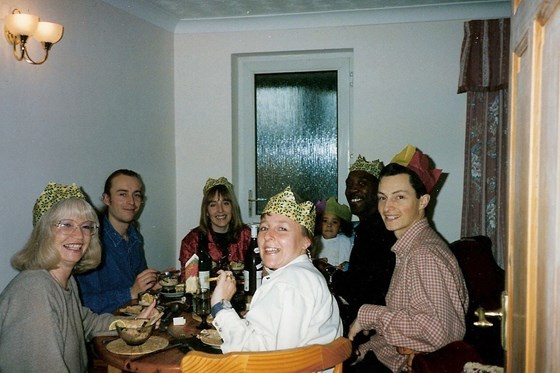Christmas Day 1996 - Lunch at Paul's mum Jill's house