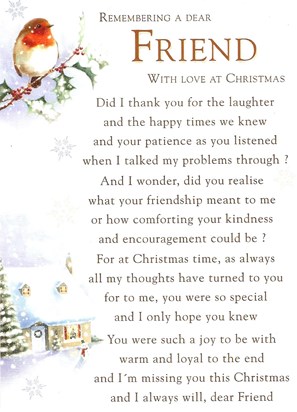 Clair's Chistmas card to Paul -  2015