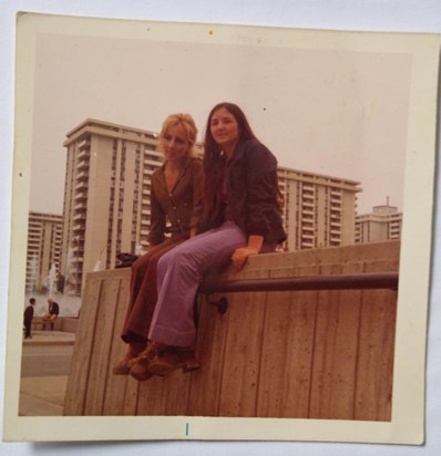 Louise and I 1972 in Toronto. My confirmation sponsor!