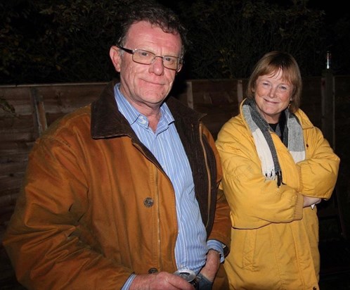 Dad and Mum at the Littlewood bonfire
