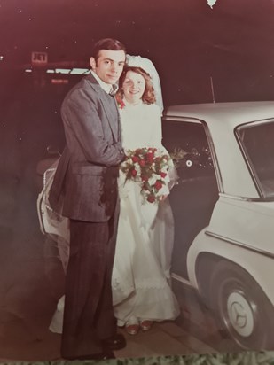 My mum and dad on there wedding day