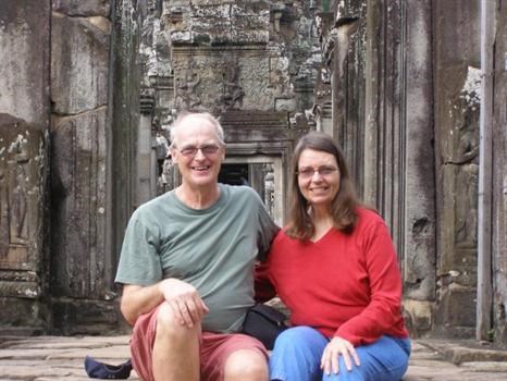 Chris & Ann at Angkor, Cambodia, 2008
