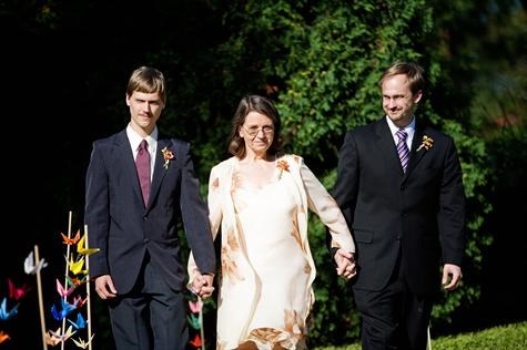 Trevor, Ann, and Alan at Michael & Jennifer's wedding, 2007