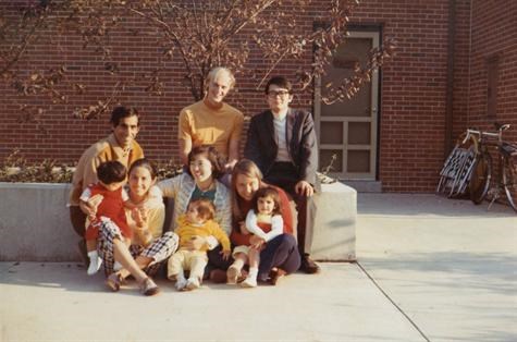 Ahamed, Chris, Tsuyoshi, Linda, Hiroko, Ann, Yuko, Bouthayna, Thouraya, Athens Ohio 1971