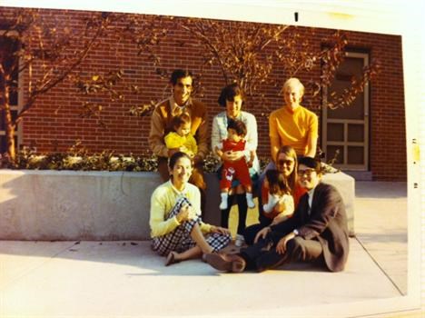 The de Brauw's, The Rices, The Horiguchi's Athens, Ohio 1971 before Alan and Tohru were born