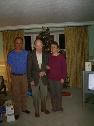 Aubrey, Ruth and Alan Christmas 2006