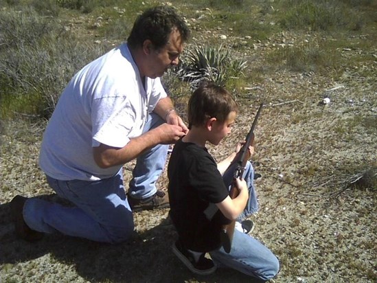 Ray & Daniel shooting lessons -May 2010