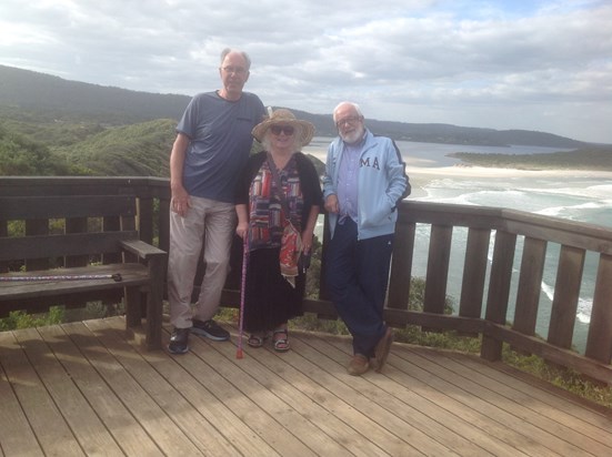 Dave and Val with Duncan in Denmark WA, October '18