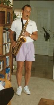 Playing the alto sax